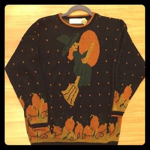 American Sweater Halloween Witch Sweater